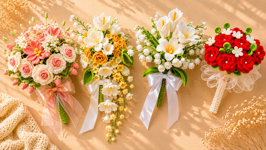 A handmade pipe cleaner flower bouquet in your choice of colors and styles — a lasting, boutique-style keepsake perfect for weddings, gifts, or decor.